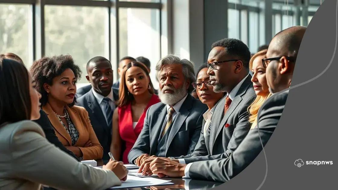 Key stakeholders in the voting rights discussions