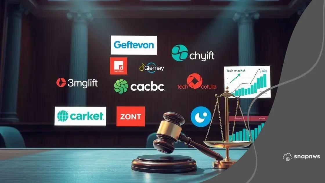 Impact of antitrust cases on the tech industry