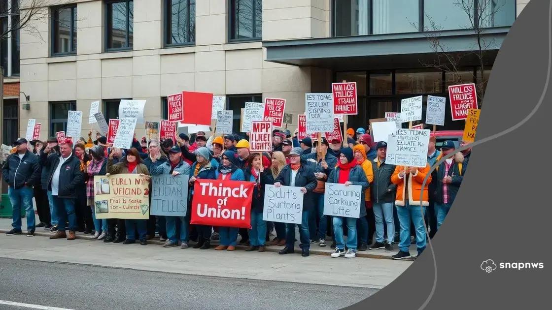The process of organizing a strike