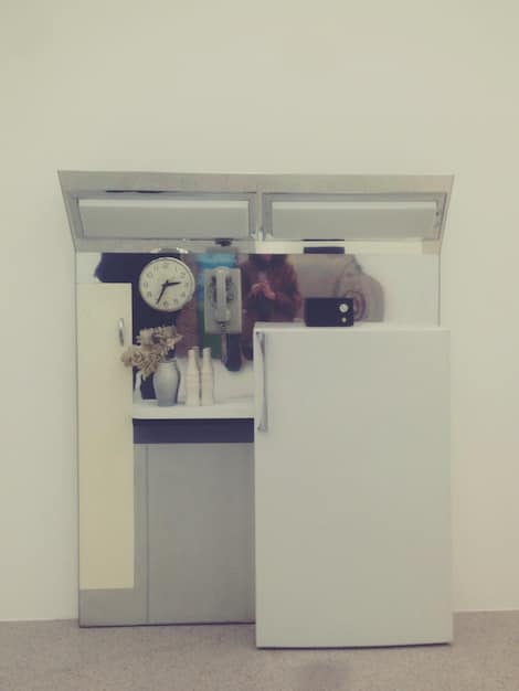 A split-screen image showing a disorganized refrigerator on one side and a neatly organized refrigerator on the other, highlighting the visual difference and benefits of organization.