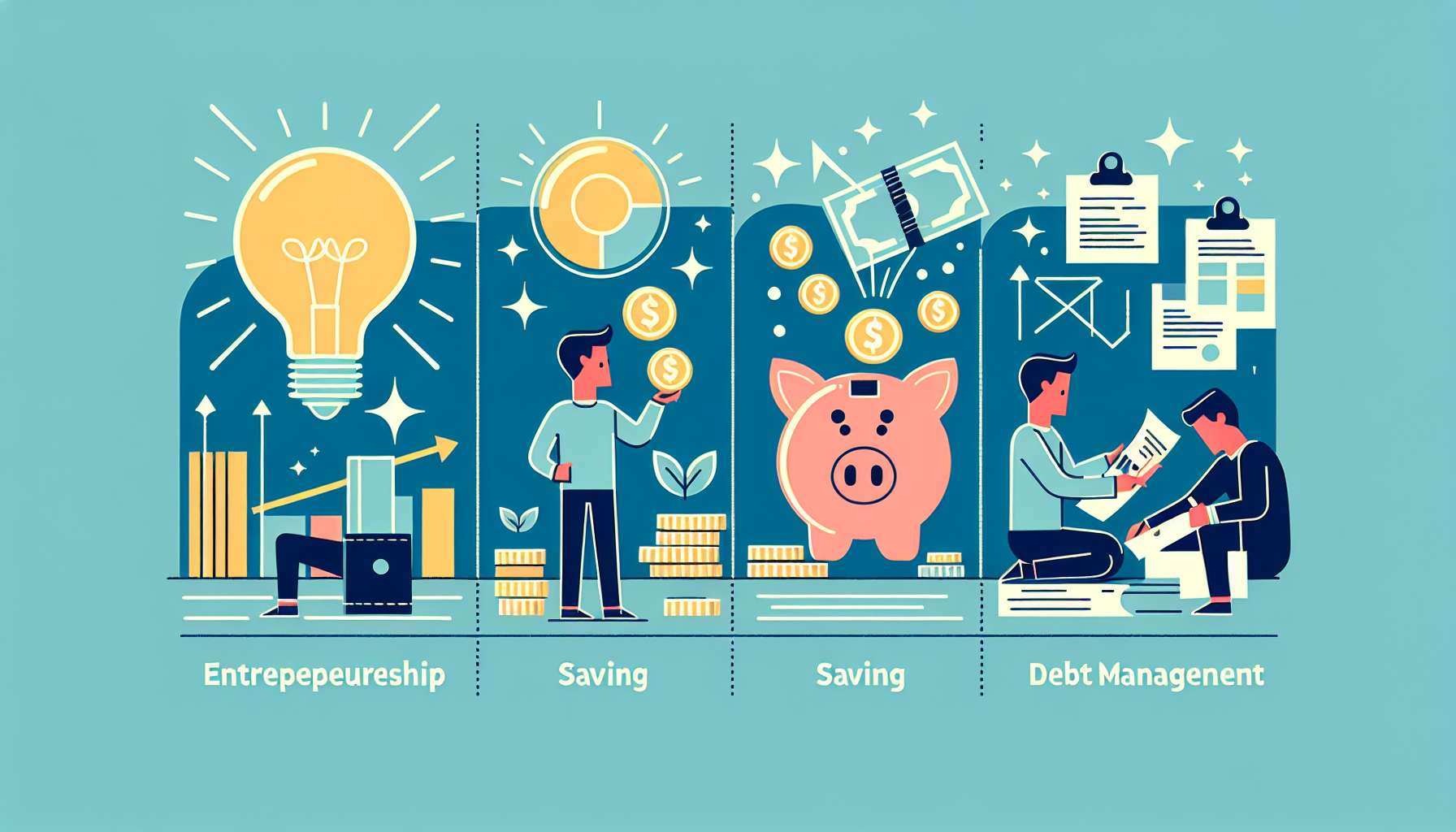 Estrategias Financieras: Emprender y Administrar Ahorros y Deudas